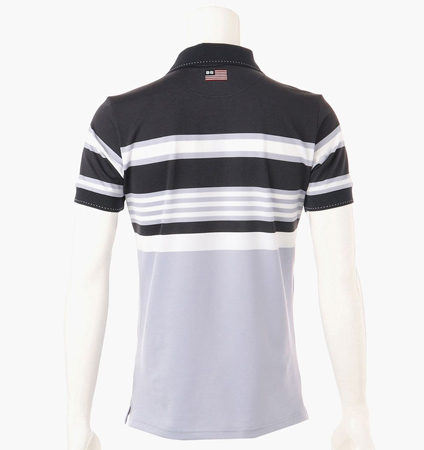 BRIEFING MENS MARINE STRIPE POLO NAVY