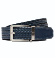 Braided Navy Leather Golf Ratchet Belt  ラチェット式ベルト