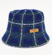 PERFECT TAN レディース 圧縮ニットバケットハット(チェック) NAVY