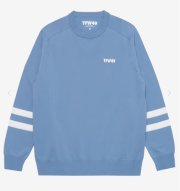 TFW49 26SS CREW NECK SPRING SWEATER S.BLUE