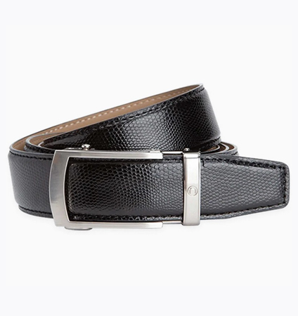 Camden Black Lizard Skin Belt ラチェット式ベルト