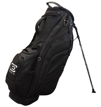 excors Ultra-Premium Synthetic Leather Stand Bag Black/White (Single Strap)
