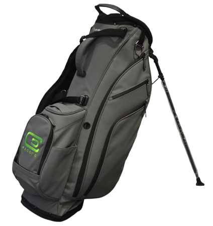 excors Ultra-Premium Synthetic Leather Stand Bag Gray/Lime Green (Single Strap)