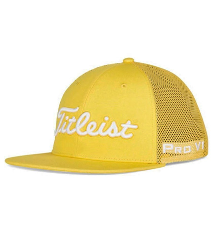 titleist trucker hat flat bill