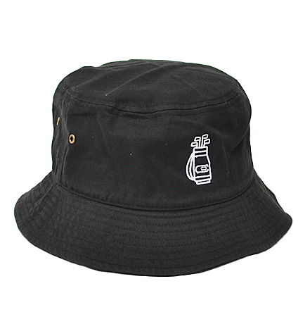 excors Cart Bag Cotton Bucket Hat Black