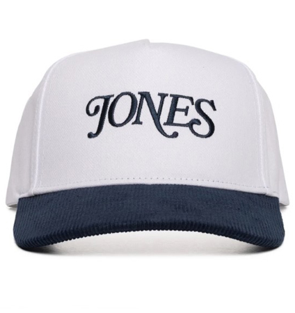 Jones Legacy Snapback Clubhouse Script White/Navy
