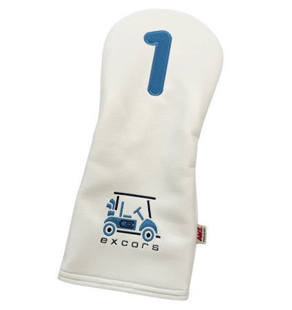AM&E excors Original Cart Driver Headcover  Snow/SmokyBlue