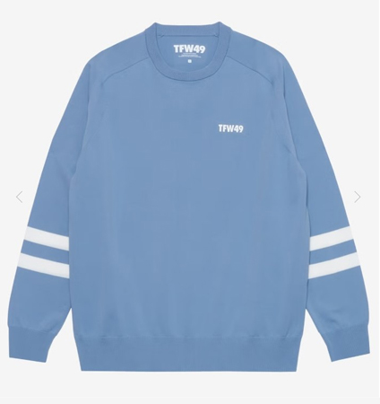 TFW49 26SS CREW NECK SPRING SWEATER S.BLUE