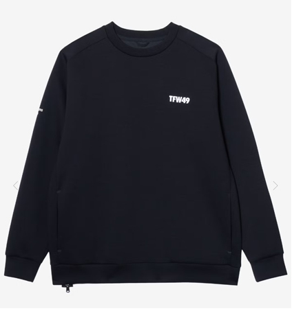 TFW49 26AW CARDBOARD MATERIAL CREW BLACK