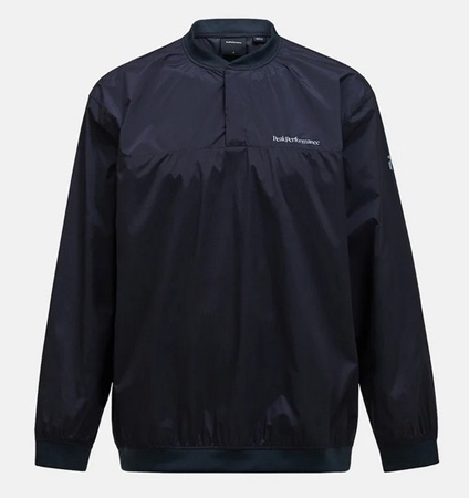 PeakPerformance Half Button Wind Crew Black