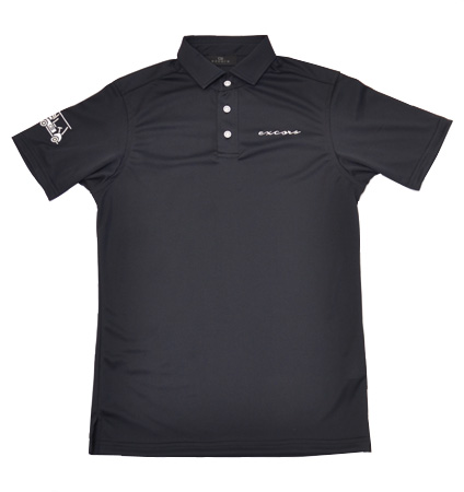 excors TREXSH-08 Semi-wide Collar Back Print Shirts Black