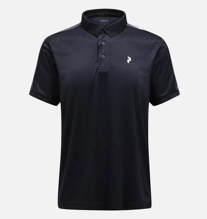 PeakPerformance Player Polo Black/Motion Grey