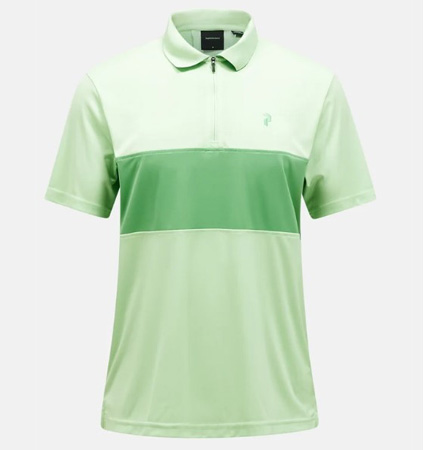 PeakPerformance Player Zip Polo VIVID GREEN / PEPPERMINT