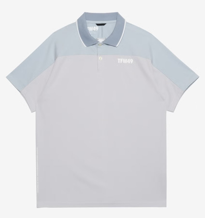 TFW49 26SS  SIDE MESH POLO GREY