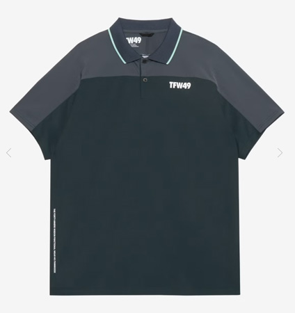TFW49 26SS  SIDE MESH POLO D.GREEN