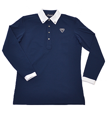 SALE!! Tranvi TRSHB-045  BD Long Sleeve Navy/White