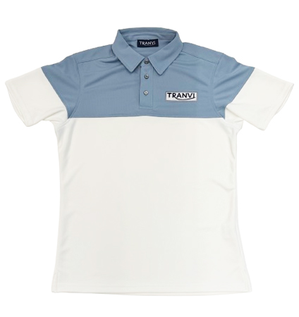 Tranvi TRSHB-068 Bi-color  Shirts BlueGray/White