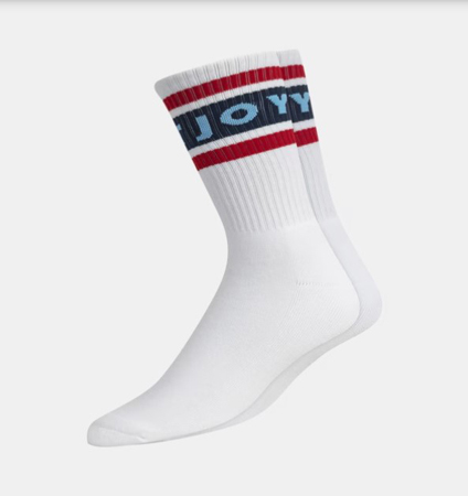 FootJoy Après Tee ProDry Crew Navy/Light Blue/Flame