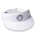 Jones Terrycloth Circle Patch Tour Visor White