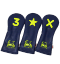 AM&E excors Original Cart Fairway Headcover Midnight/Neon Yellow