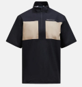 PeakPerformance 3L Short Sleeve Anorak 　BLACK / AVID BEIGE