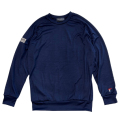 Tranvi TRCTB-023 Wool Jersey Crew Neck Pullover  Navy