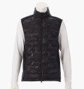 BRIEFING MEN’S HYBRID DOWN VEST BLACK×CAMO