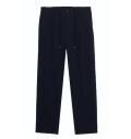 TFW49  26AW  CLEAN 1TUCK SLACKS  D.NAVY
