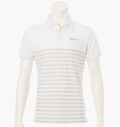 BRIEFING MEN’S SHADOW STRIPE POLO WHITE