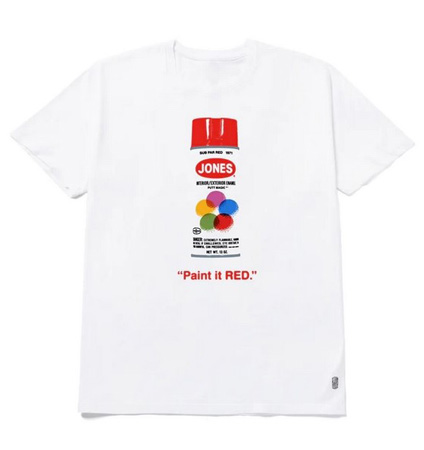 Jones Paint It Red Tee Shirt White