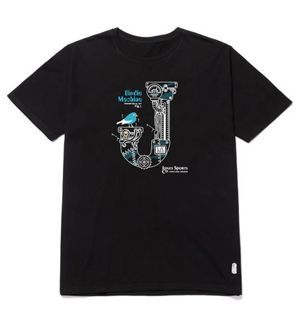 Jones Birdie Machine Tee Shirt Black