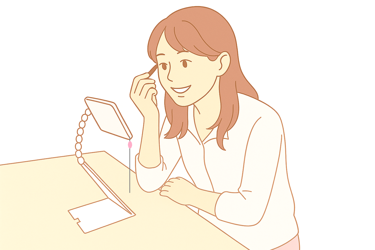 艶メイクHM（お化粧用補助ミラー）　　　　　　送料込み価格　ネコポス発送(受取日、時間の指定、代引不可）