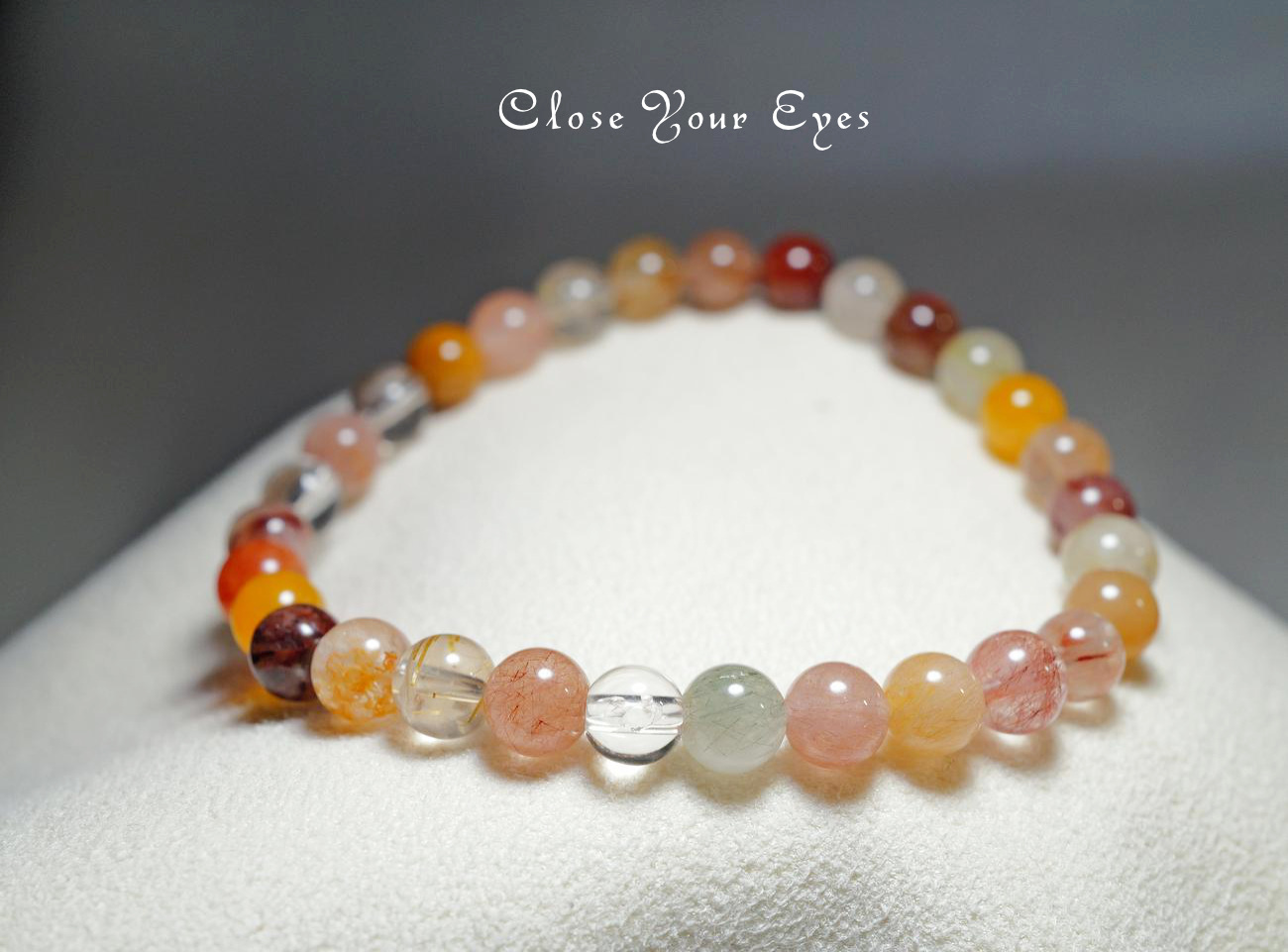 Mixルチルクォーツ～ 6mm 2025創業祭チャリティブレス 天然石