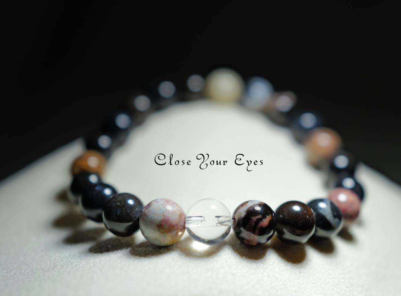 ハイパーエナジーブレス ブラックスレイマン 8mm 01 天然石