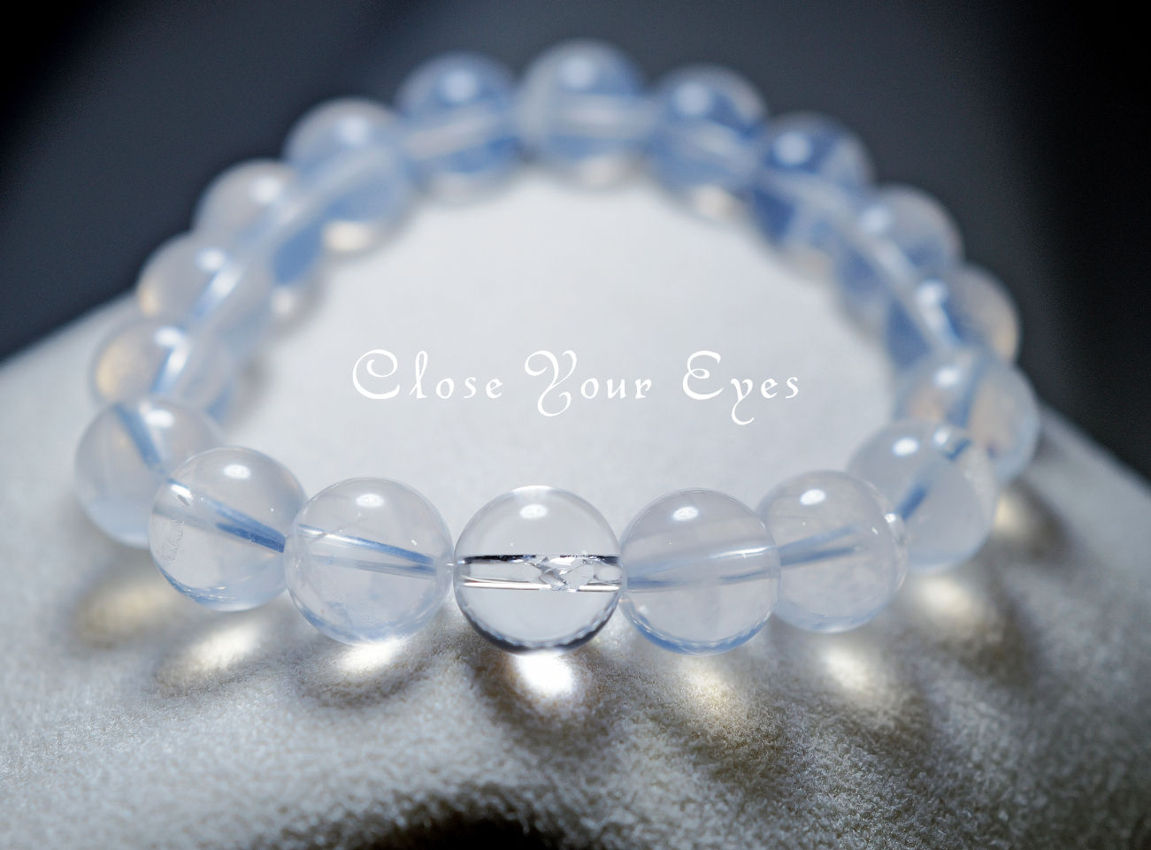 １０ｍｍエナジーブレス　フェアリーブルークォーツ　０２