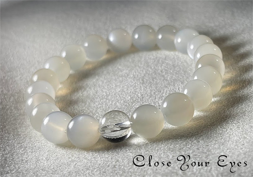 ハイパーエナジーブレスレット　ムーンストーン　８ｍｍ　８ｍｍ