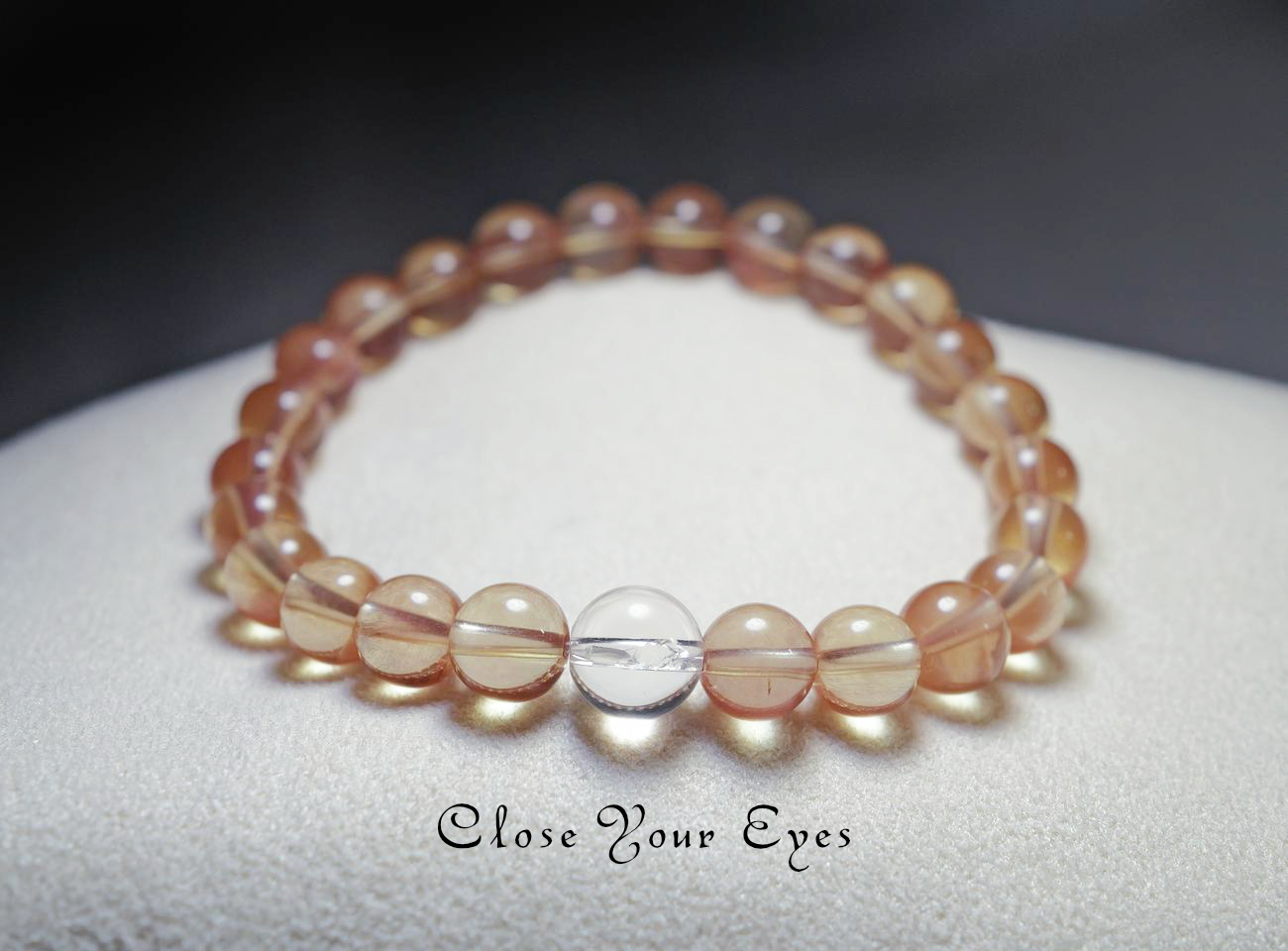 7ｍｍエナジーブレス　チベタンオレンジラブラドライト　０9