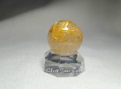 ❤️買い得　金運アップ レア　48mm透明感良く　レッド　ルチルクォーツ 丸玉 ブラジル産 金のルチルクォーツ丸玉（29mm） 02 天然石