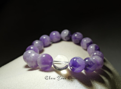 １２ｍｍエナジーブレス　シェブロンアメシスト　０３　オンリーワンブレス