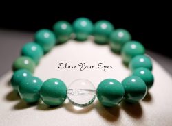 １２ｍｍエナジーブレス　グリーンカルセドニー　０２　オンリーワンブレス