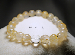 ８ｍｍエナジーブレス　金のルチルクォーツ　０１　オンリーワンブレス