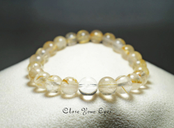 ８ｍｍエナジーブレス　金のルチルクォーツ　０１　オンリーワンブレス