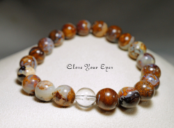 ８ｍｍエナジーブレス　ボルダーオパール　０２　オンリーワンブレス