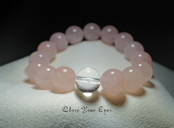 １２ｍｍエナジーブレス　ローズクォーツ　０１　オンリーワンブレス