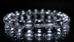 ８ｍｍエナジーブレス　 チベタンブラック・クリア　オンリーワンブレス