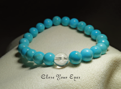 ８ｍｍエナジーブレス　キングマン　ターコイズ　０２　オンリーワンブレス