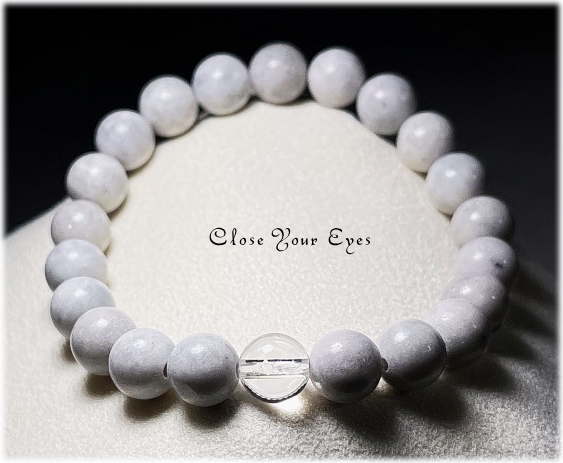 エナジーブレス　糸魚川翡翠（白）