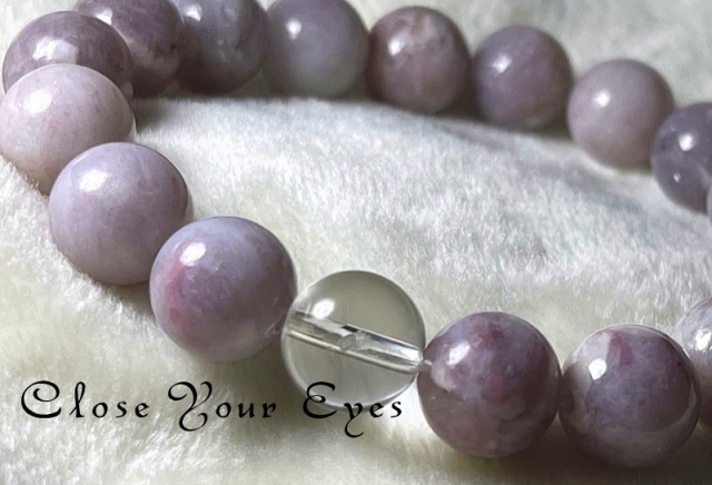 ハイパーエナジーブレスレット　ピンクトルマリンINリピドライト