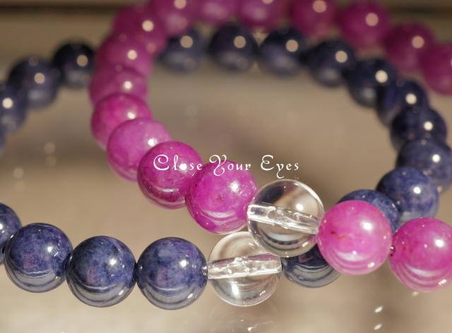 7.5ｍｍエナジーブレス　ルビー・サファイア　オンリーワンブレス