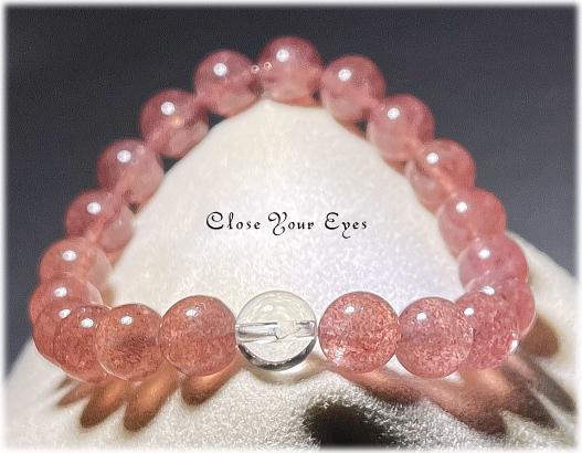 ８ｍｍエナジーブレス アフリカン・ストロベリークォーツ　イメージ画像